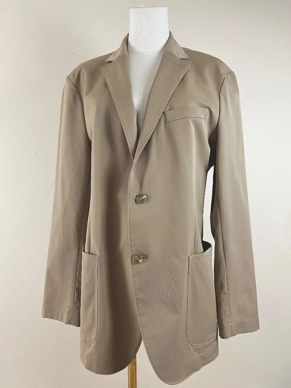 Nordstrom Rack Men's Tan Cotton/Spandex Lightweight Stretchy Sport Coat Size 42R - Picture 11 of 12